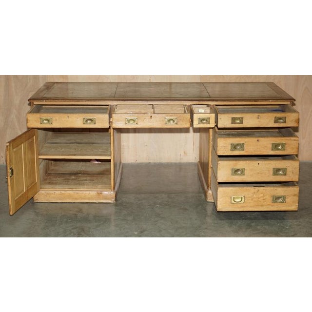 Antique London North Western Railway Station Master's Campaign Desk, 1880s For Sale - Image 16 of 18