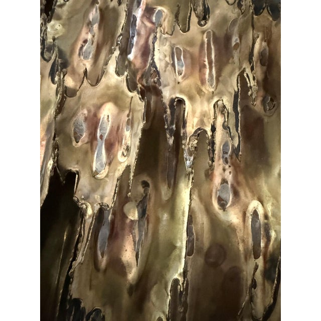 Metal Signed Josef 1973 Monumental Brutalist Torch-Cut Metal Wall Sculpture – 38" Mid-Century Modern Abstract Art For Sale - Image 7 of 11