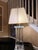 Hollywood Regency 1970s Monumental "Four-Column" Lucite Table Lamp For Sale - Image 3 of 12