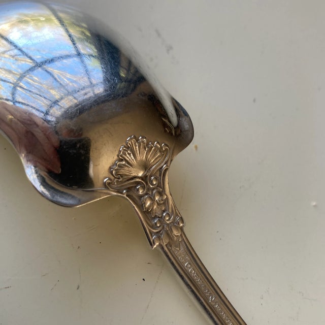 Antique Gorham Silver Plated With Gold Finish Sugar Spoon For Sale In New York - Image 6 of 9