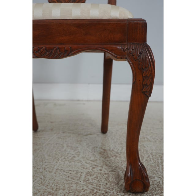 Set of 8 Mahogany Chippendale Style Dining Chairs For Sale - Image 10 of 18