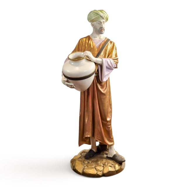 Cairo Water Carrier Figure by James Hadley for Royal Worcester, 1886 For Sale - Image 11 of 11