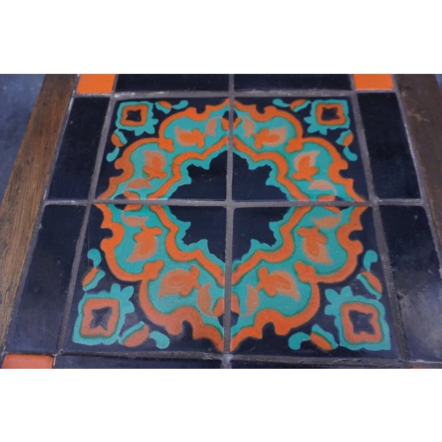 Wood Taylor Tile-Top Side-Table C 1930 For Sale - Image 7 of 7