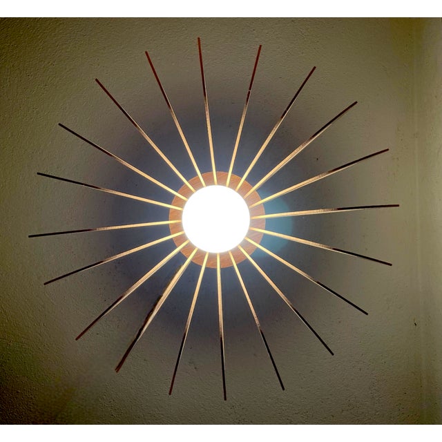 Scandinavian Portuguese Modular Wooden Hanging Lamp, 2010s For Sale - Image 6 of 13