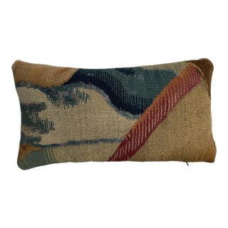 17th Century Brussels Tapestry Pillow With Abstract Design For Sale