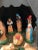 Mid-Century Modern Mid Century Modern 1960s a-Frame Christmas Manger Nativity Scene With Hand-Painted Figures For Sale - Image 3 of 10