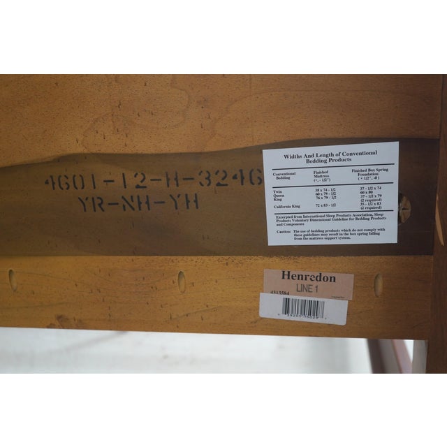 Henredon King Size Victorian Style Walnut Bed For Sale - Image 18 of 18