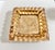Vintage Solid Brass Brutalist Catchall Tray, Sculptural Square Desk Tray, Mid Century Modern Brass Vide Poche For Sale - Image 4 of 7