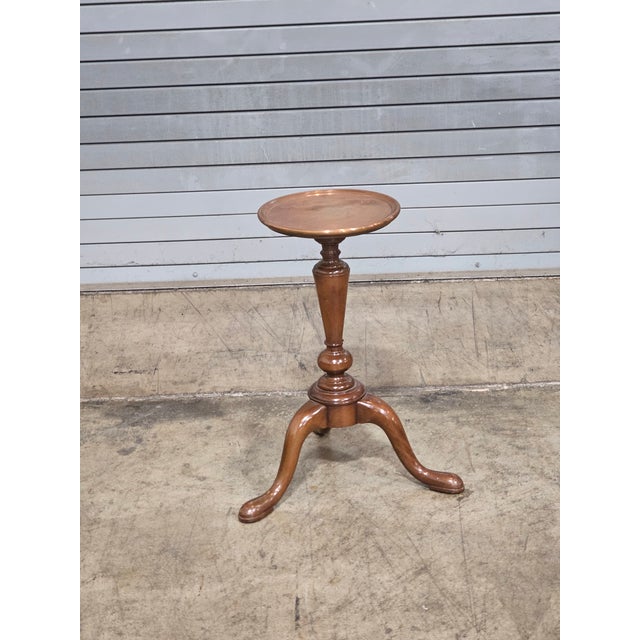 Late 20th Century Kittinger Colonial WIlliamsburg Cw 149 Mahogany & Copper Top Kettle Stand For Sale In Cleveland - Image 6 of 13