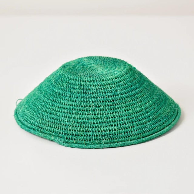 Early 20th Century Sisal Handwoven Green Basket Eswatini 6inch For Sale - Image 4 of 6