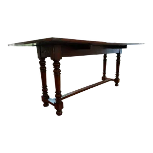 Late 20th Century Custom Replica of George Washington's Dining Table With Hidden Drawers Handmade in the Usa
