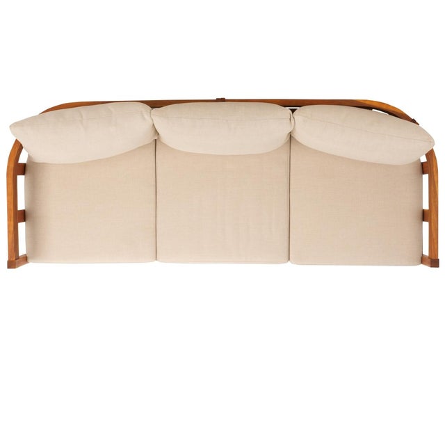 Owen 3 Seat Sofa, Natural/Taupe For Sale In Philadelphia - Image 6 of 11