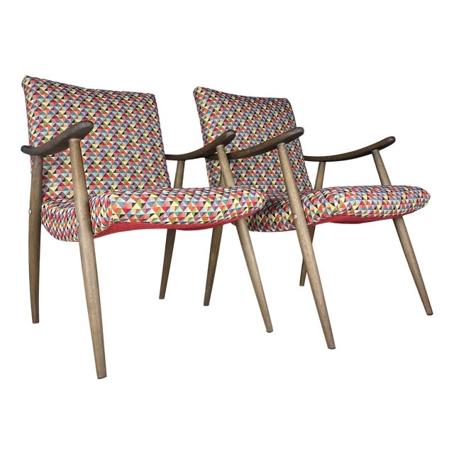Mid-Century Bobi Armchair from Meblo, Former Yugoslavia, 1960s, Set of 2 For Sale