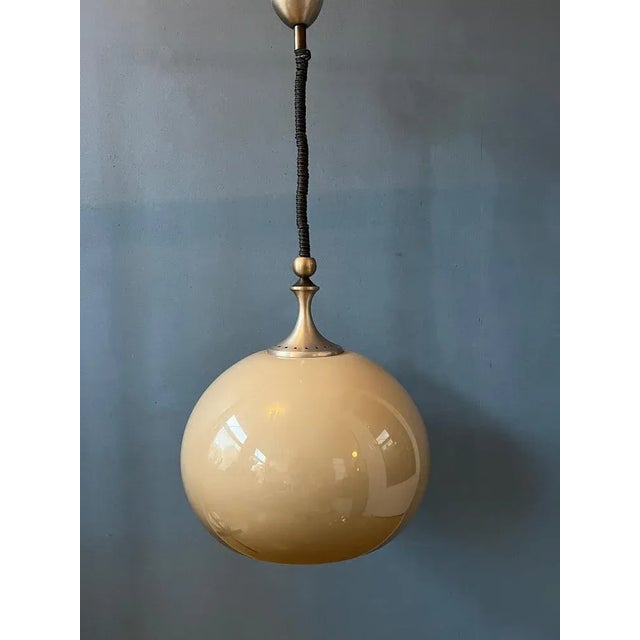 Mid-Century Space Age Acrylic Glass Mushroom Pendant Lamp from Dijkstra For Sale - Image 6 of 11