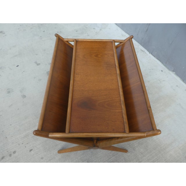 Widdicomb Widdicomb T. H. Robsjohn Gibbings X Stretcher Magazine Rack For Sale - Image 4 of 12