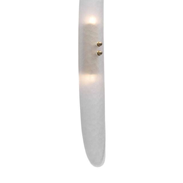 Pair of Contemporary Venetian Acid-Etched Panel Sconces, Murano, Italy For Sale In Austin - Image 6 of 9