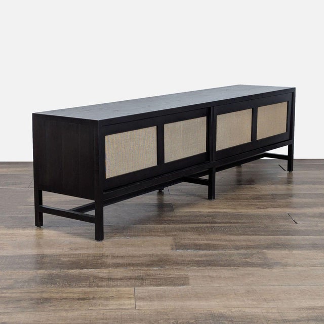 The Berkeley media cabinet is handcrafted in North Dakota from solid wood and carefully selected wood veneers. The woven...