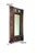Antique Moroccan hand-carved lattice mirror in stunning red wood frame. Artisanal boho warmth for eclectic walls....