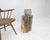 Beige Black Petrified Wood Organic Stomp Shape Stand End Side Table Pedestal For Sale - Image 9 of 10