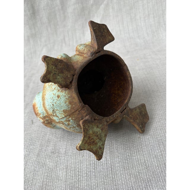 Brown Vintage Cast Iron Frog Doorstop Garden Ornament For Sale - Image 8 of 12