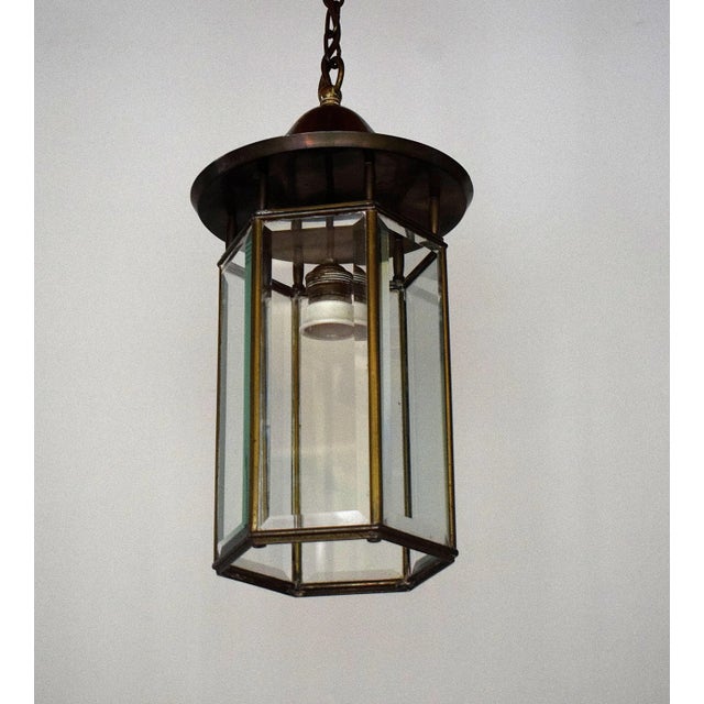 Metal Antique Pendant Light For Sale - Image 7 of 8