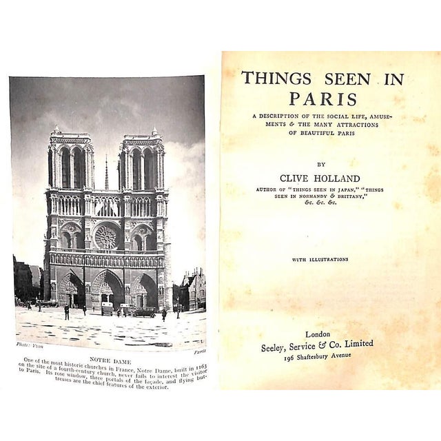 Traditional "Things Seen in Paris" 1926 Holland, Clive For Sale - Image 3 of 11