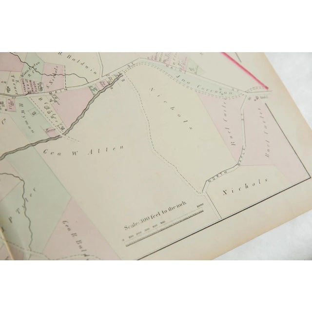 Antique G.M. Hopkins & Co. 1875 map of part of the town of Woburn, M.A. (Plate K). Map mainly focuses on North Woburn, and...