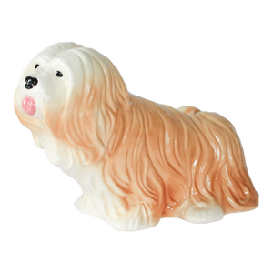Vintage Ceramic Lhasa Apso Dog Figure