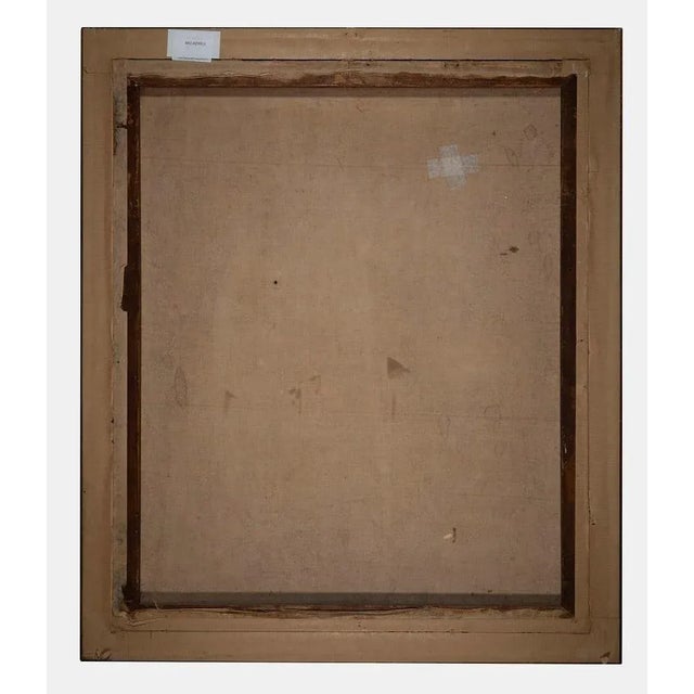 Modern Mosque in Constantinople, Original Tempera & Watercolor on Plywood, Mid-20th Century, Framed For Sale - Image 3 of 4