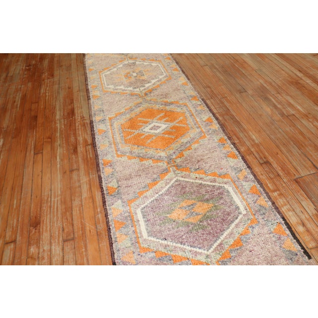 Vintage Zabihi Collection Turkish Anatolian Runner - 2'8" x 14'5" For Sale In New York - Image 6 of 9