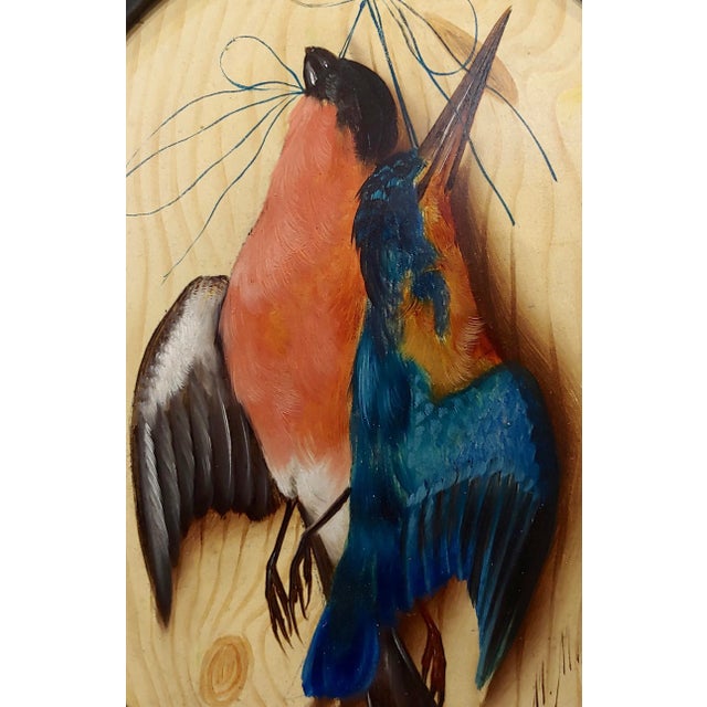 19th Century Michelangelo Meucci -19th Century Still Life of Song Birds -Oil Painting For Sale - Image 5 of 9