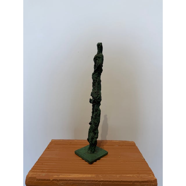 Dirce De Assis Cavalcanti Attr. Bronze Patinated Brutalist Sculpture, 1990s For Sale - Image 4 of 14
