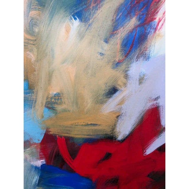 "Neon Day Field 3" Contemporary Abstract Expressionist Acrylic Painting by Susan Morosky, Framed For Sale In San Francisco - Image 6 of 8