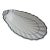 Vintage Hand Painted Seashell Shaped Porcelain Dish For Sale