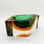 Multifaceted Asymmetrical Ashtray or Catch-all in Murano Glass by Flavio Poli for Seguso. Two stunning Submerged colors:...