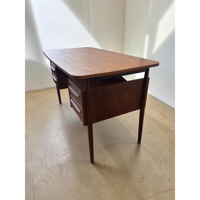 Danish Teak Desk by Gunnar Nielsen Tibergaard, 1960s For Sale - Image 11 of 15