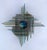 1970s Hammered Glass Silver Iron Star Sconces by Biancardi, Italy, 1970s, Set of 3 For Sale - Image 5 of 17