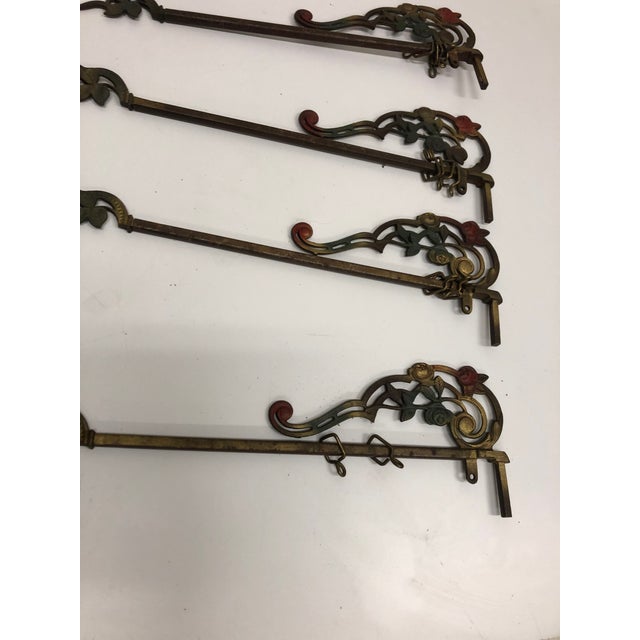 Vintage Cast Iron Victorian Curtain Rod Architectural Salvage
