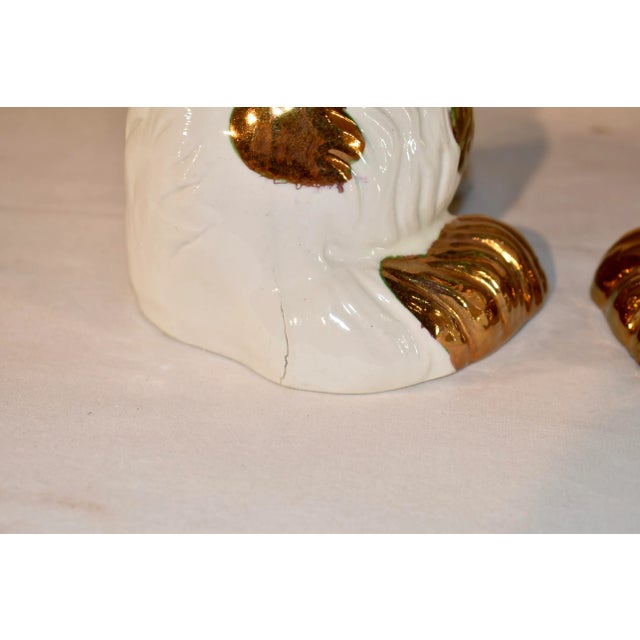 19th Century Pair of 19th Century Staffordshire Spaniels For Sale - Image 5 of 8