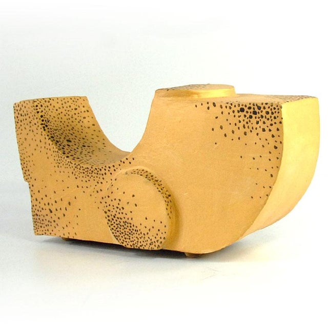 A set of three-dimensional decorative forms made of ceramic, finished with a blue-gray glaze. Unique, handcrafted pieces....