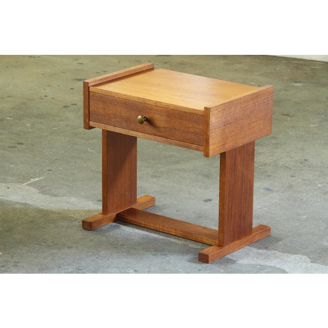 Small Teak Bedside Table, 1960s For Sale - Image 16 of 18