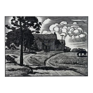1937 Julius John Lankes Sunday Afternoon Wood Engraving
