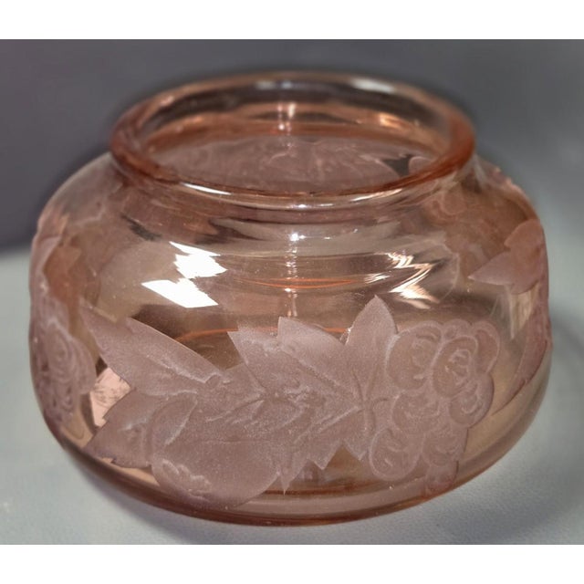 Glass Vase with Acid-Etched Motifs from Legras, 1920s For Sale - Image 6 of 9