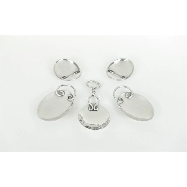 American American Arts & Crafts Silver Spoon Set by Marie Zimmermann For Sale - Image 3 of 10