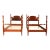 Vintage Pair Cherry Poster Beds Twin Bed Frames For Sale