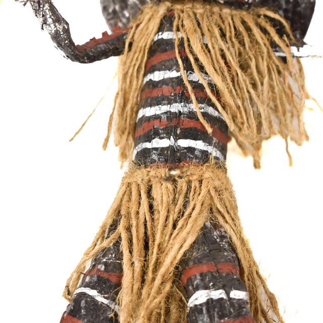 Early 20th Century Makishi Masked Doll with Hat For Sale - Image 4 of 7