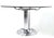 Postmodern Postmodern Chromed Metal Dining Table with Round Tempered Glass Top, Italy, 1970s For Sale - Image 3 of 9