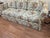 Baker Furniture Company Vintage Baker Furniture 3-Seat Linen Floral Roll Arm Sofa With Skirt For Sale - Image 4 of 10
