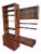Mid-Century Vintage Danish Teak Floating Wall Display Unit in the style of Ladderax, 1960 For Sale