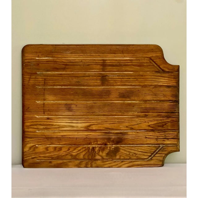 Primitive large solid oak hand-crafted draining board with wonderful, rustic patina, late 19th to early 20th century. This...